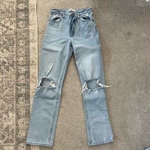 Abercrombie 90s straight ultra high rise